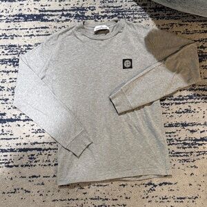 Stone Island Light Gray Long Sleeve Shirt(LIKE BRAND NEW) (Authentic, check tag)